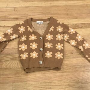 Cardigan with matching tank Flowers